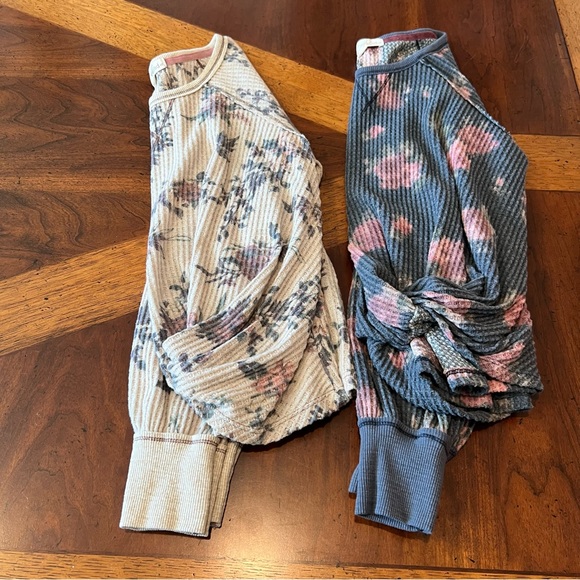 Rewind Juniors Knot Front Thermal Tops - Picture 1 of 7